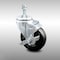 Service Caster 4 Inch SS Hard Rubber Wheel Swivel 3/8 Inch Threaded Stem Caster with Brake SCC SCC-SSTS20S414-HRS-TLB-381615 - alternate 1